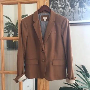 J. Crew Camel Wool Blazer Size 6